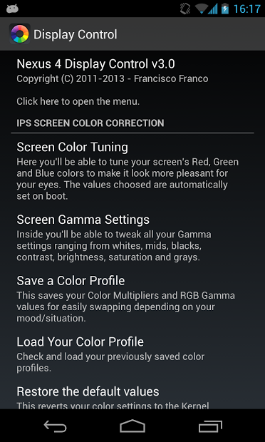 Nexus Display Control (ROOT)