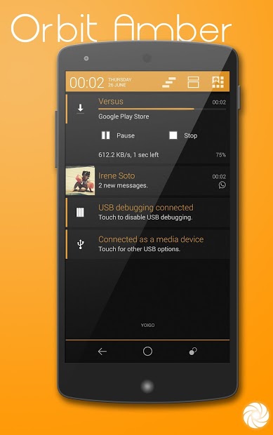 Orbit Amber - PA/CM11 Theme