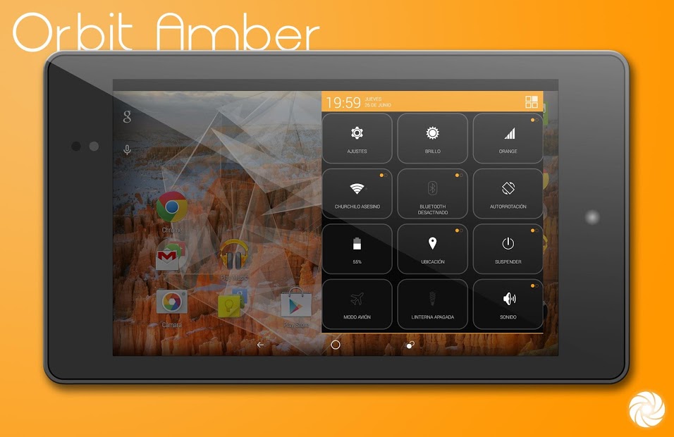 Orbit Amber - PA/CM11 Theme