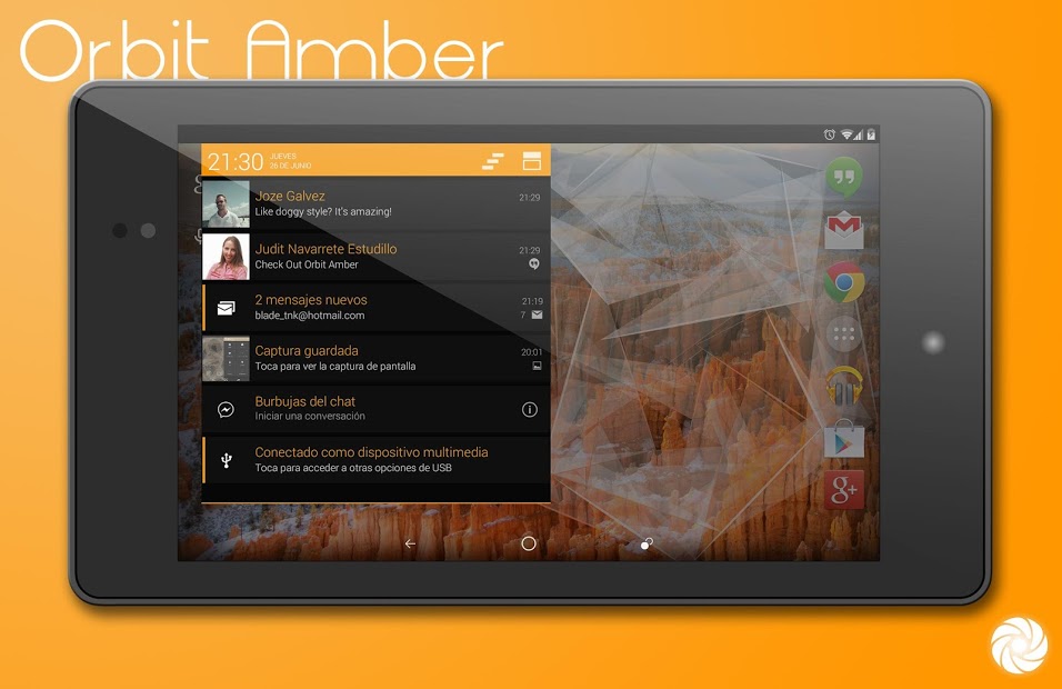 Orbit Amber - PA/CM11 Theme