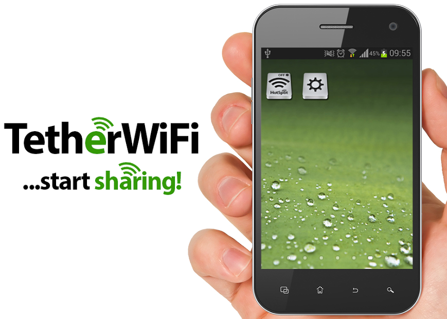 Tether WiFi Hotspot one click