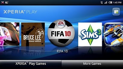 Xperia™ PLAY games launcher