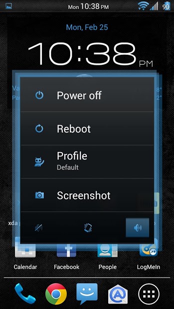 Stone Grunge Blue CM10 Theme