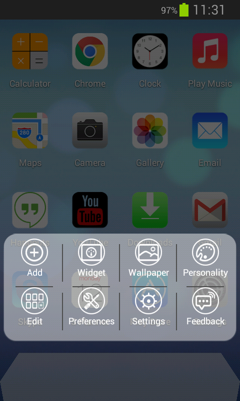 Next Launcher iOS7 iPhone