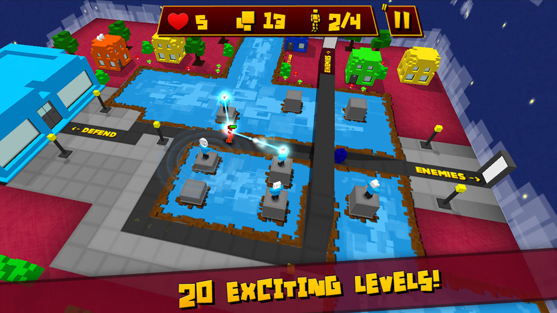 Block Defender: Tower Defense (Unlimited Life/Gold)