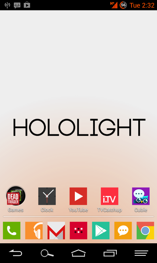 HOLO LIGHT ORANGE CM THEME