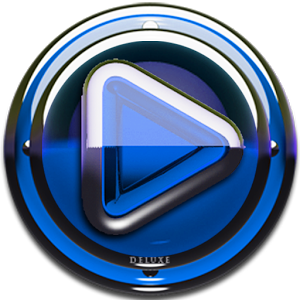 Poweramp skin Blue Glas deluxe 1.33