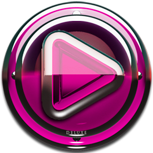 Poweramp skin Pink Glas deluxe 1.33