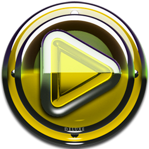 Poweramp skin Yellow Glas luxe 1.33