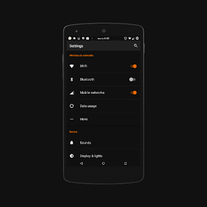 Black MTRL - Dark Orange CM12