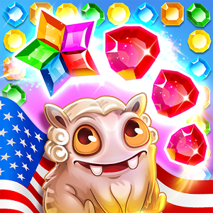 Treasure hunters match-3 gems