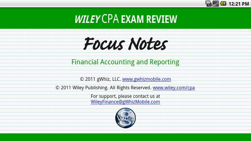 FAR Notes - Wiley CPA Exam