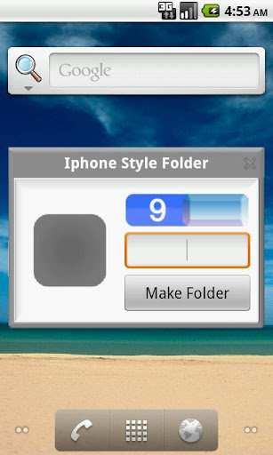 IPhone Style Folder