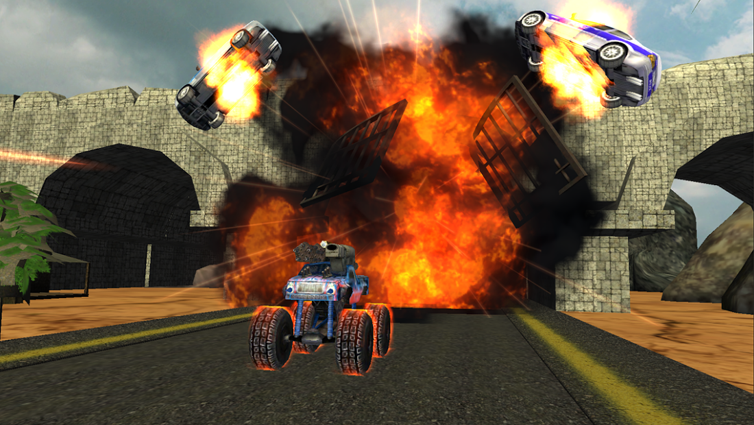 Crazy Monster Truck Fighter