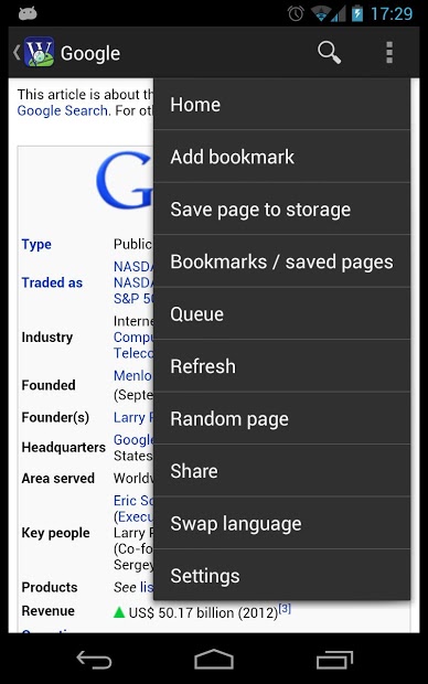 Wikidroid (Wikipedia Browser)