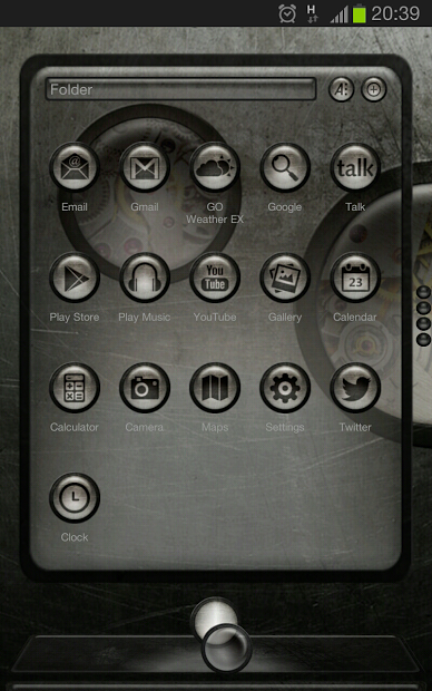 Next Launcher Theme SteampunkW