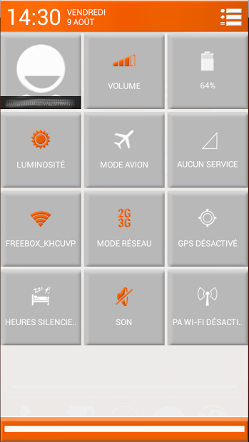 Orange White Theme CM10.1 AOKP