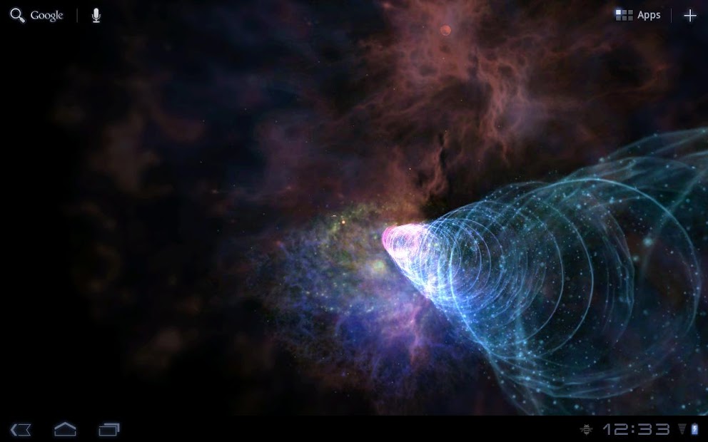 Galactic Wormhole 3D Wallpaper