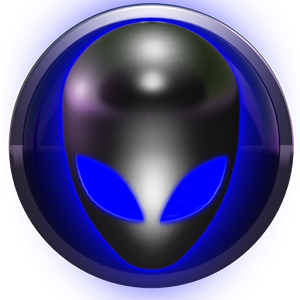 poweramp skin alien blue 