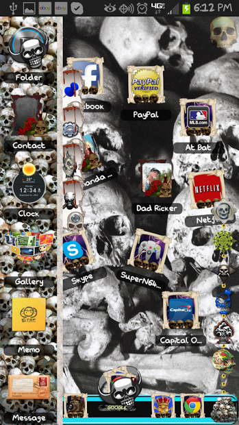 TSF Shell Theme THE SKULLS