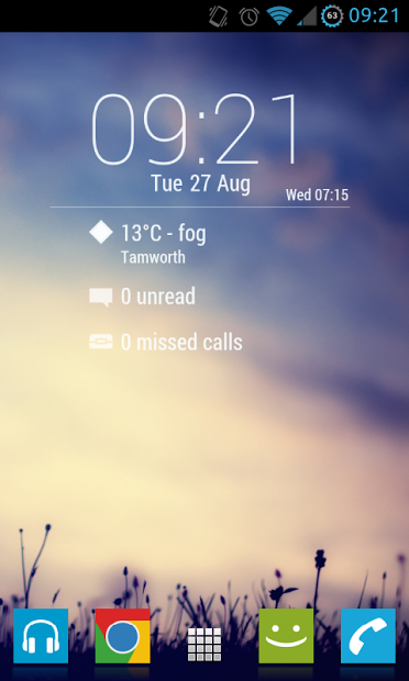 Lock Clock Widget - UCCW Skin