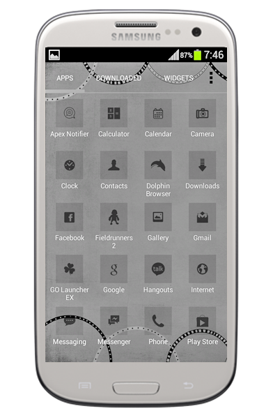 BlackGlass MultiLauncher Theme