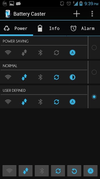 Battery Caster - Save & Alarm