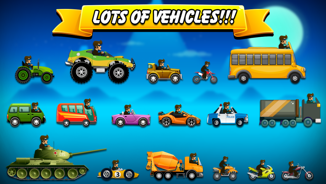 Hill Racing: mountain climb (Mod Money)