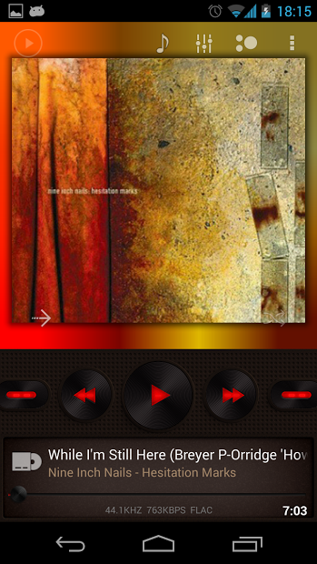 Poweramp Brown with Red Skin