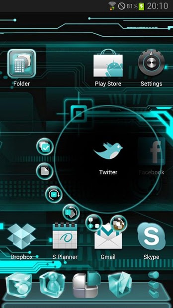 Next Launcher Cyanogen Theme