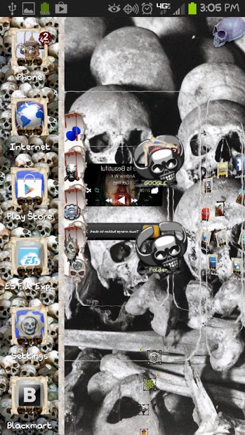 TSF Shell Theme THE SKULLS