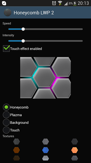 Honeycomb 2 LIve Wallpaper