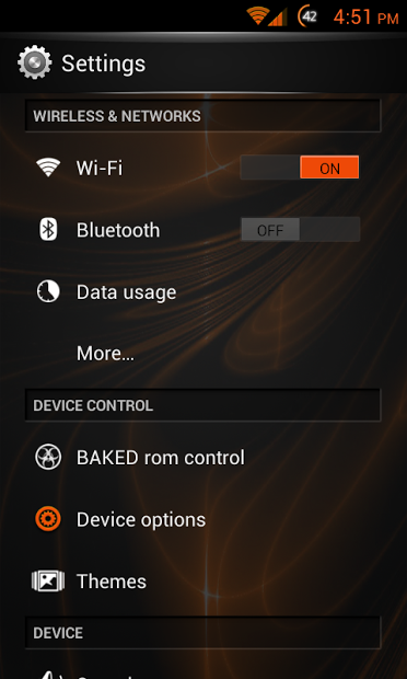 Orange Accent AOSP/AOKP Theme