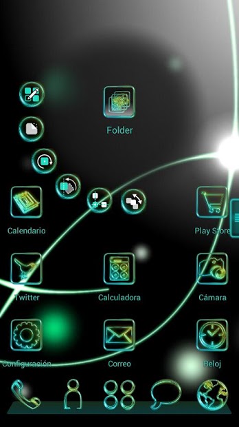 Glow Next Launcher 3D Theme