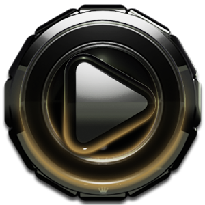 Poweramp skin Gold Glow 1.42