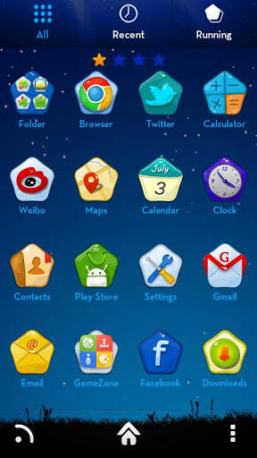 Night Sky GO LauncherEX Theme