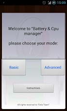 Battery and Cpu manager