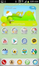 White&Pastel go launcher theme