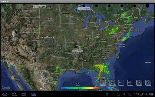eRadar HD with weather alerts