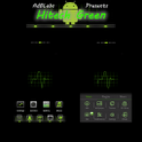 HiTech Green Theme Go Launcher 1.2