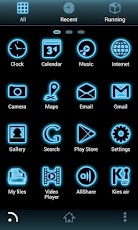 Blue Neon GO Launcher EX Theme