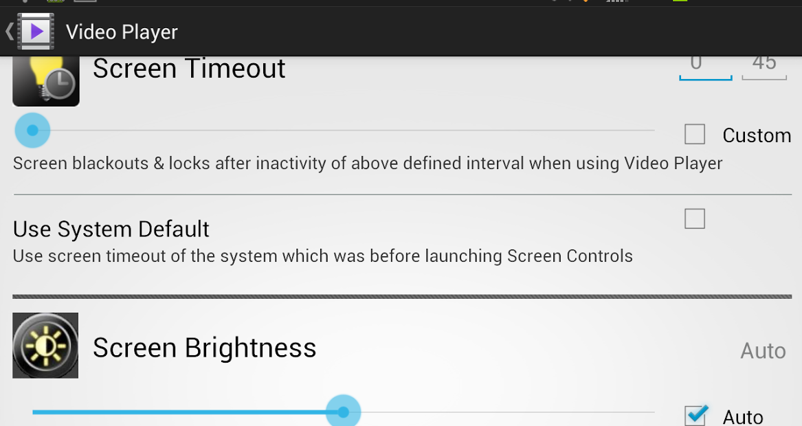 Screen Controls