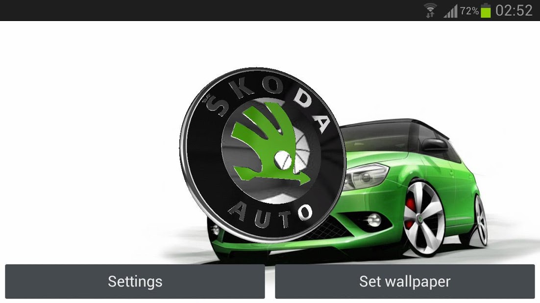 3D SKODA Logo HD LWP