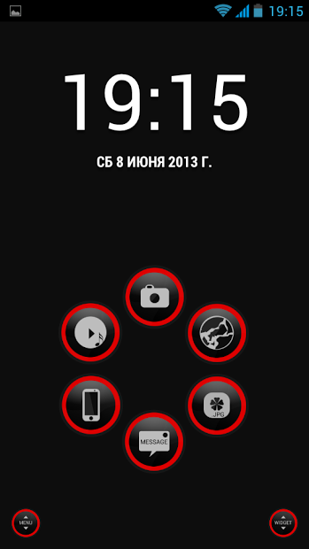 GSLTHEME Red Smart Launcher