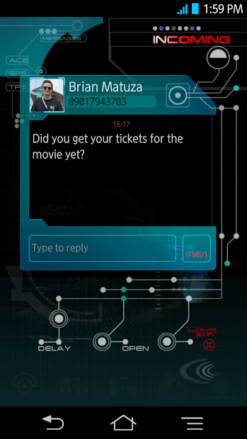 New Star Trek GO SMS Popup