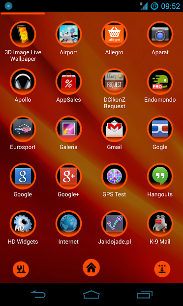 HoloOrange Next Launcher Theme