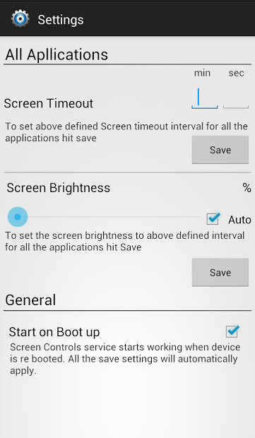 Screen Controls
