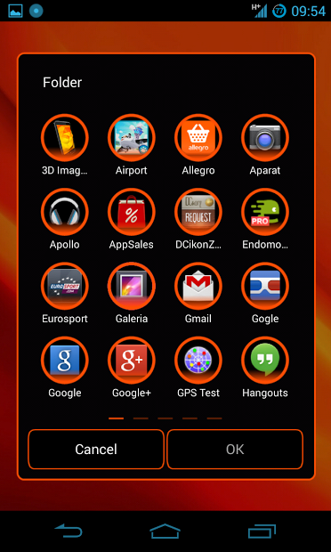 HoloOrange Next Launcher Theme