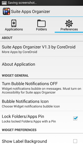 Suite Folder Apps Organizer