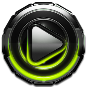 Poweramp skin Lime Glow 1.42